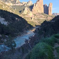 ...weiter nach Jaca am Rio Gállego entlang