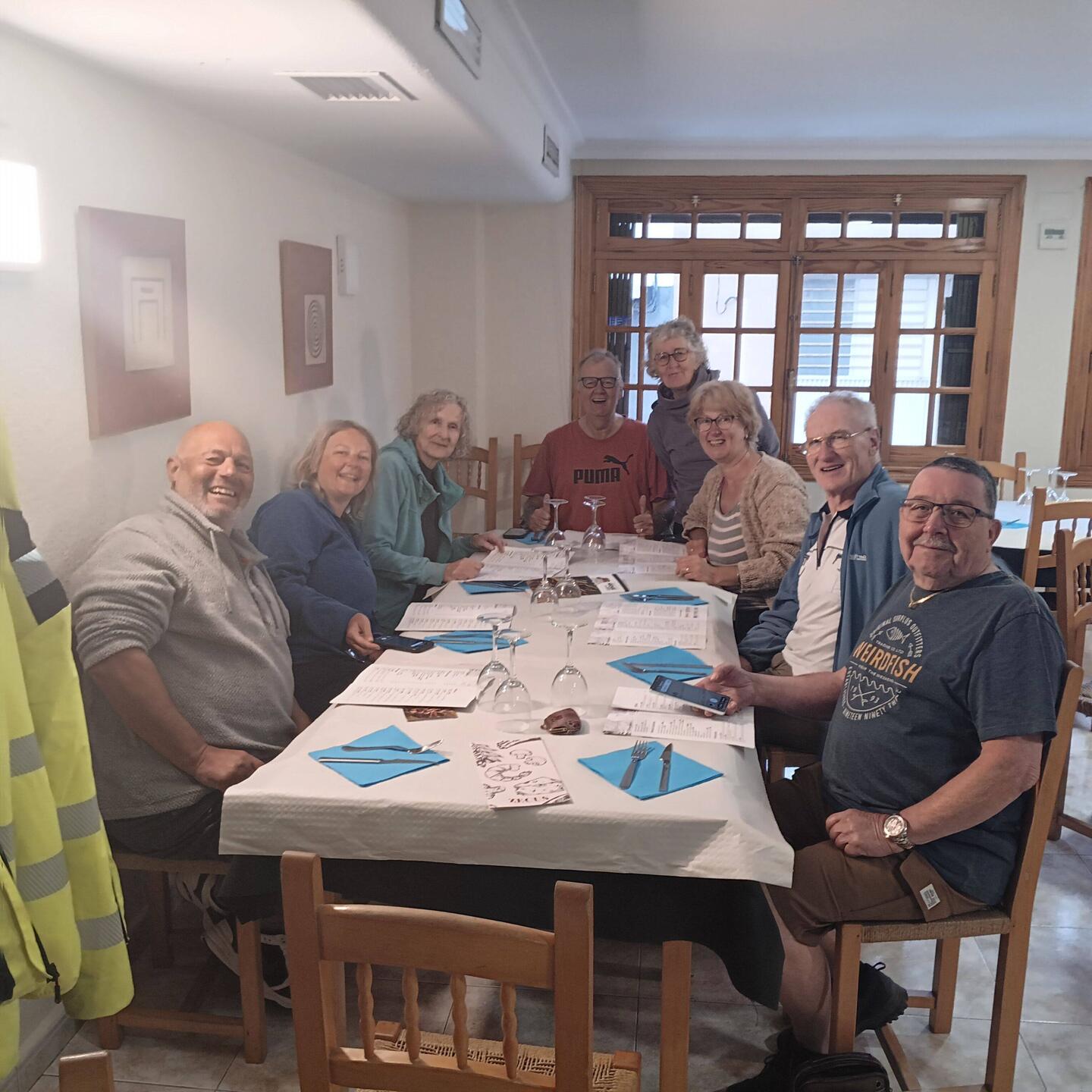 Abschluss essen mit Freunden