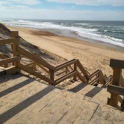 Auch am Plage des Mesanges alles leer