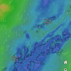 Windy shows only green & blue – the weather is getting better! 😍