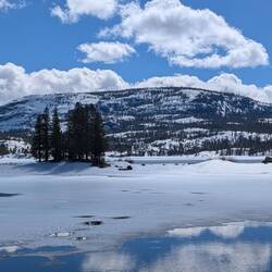 Where the lake spills into Carson River