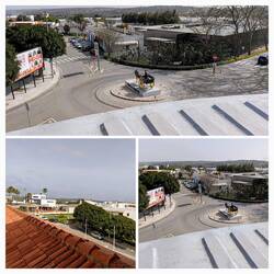 Vandaag het dak van het gemeenschapshuis