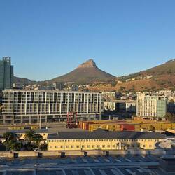 Blick vom Schiff am Morgen