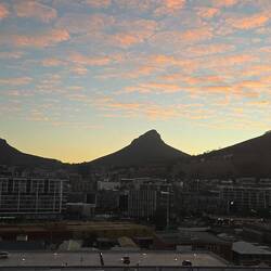Sonnenuntergang hinter dem Signal Hill
