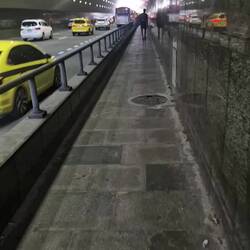 Im Tunnel....richtig entspannt bin ich nicht