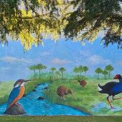 Fassadenkunst in Rotorua