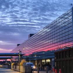 Sonnenuntergang in Copenhagen Airport