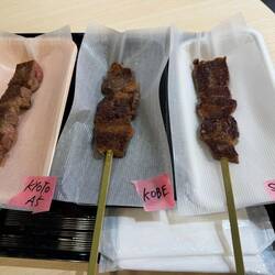 That A5 skewer was amazing. I see why you don't need much, it's like meat butter.