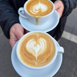 This was a little place where they serve coffee out of their garage - best Latte I've had!