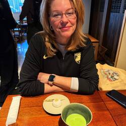 Someone prefers her coffee!