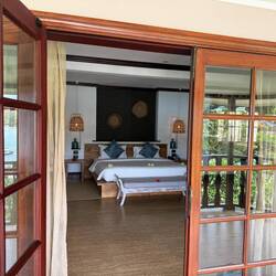 Vi möttes av en helt fantastisk bungalow. Kan man ha det bättre?