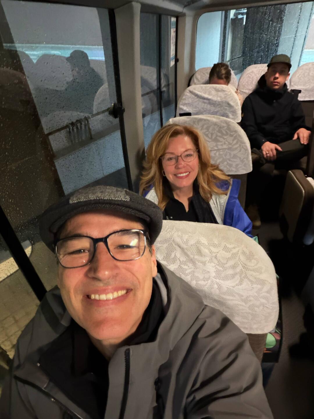 Up early and got the free shuttle, winning already!