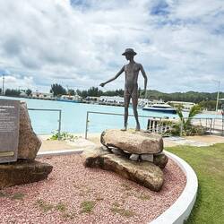 Färjeterminalen på Praslin