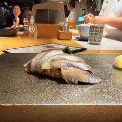 Sardine! Talk about something I'd never order for Nigiri, but whoa, done right... Yes please!