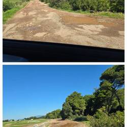 Ganz trocken ist es noch nicht ... aber befahrbar 🙏😊