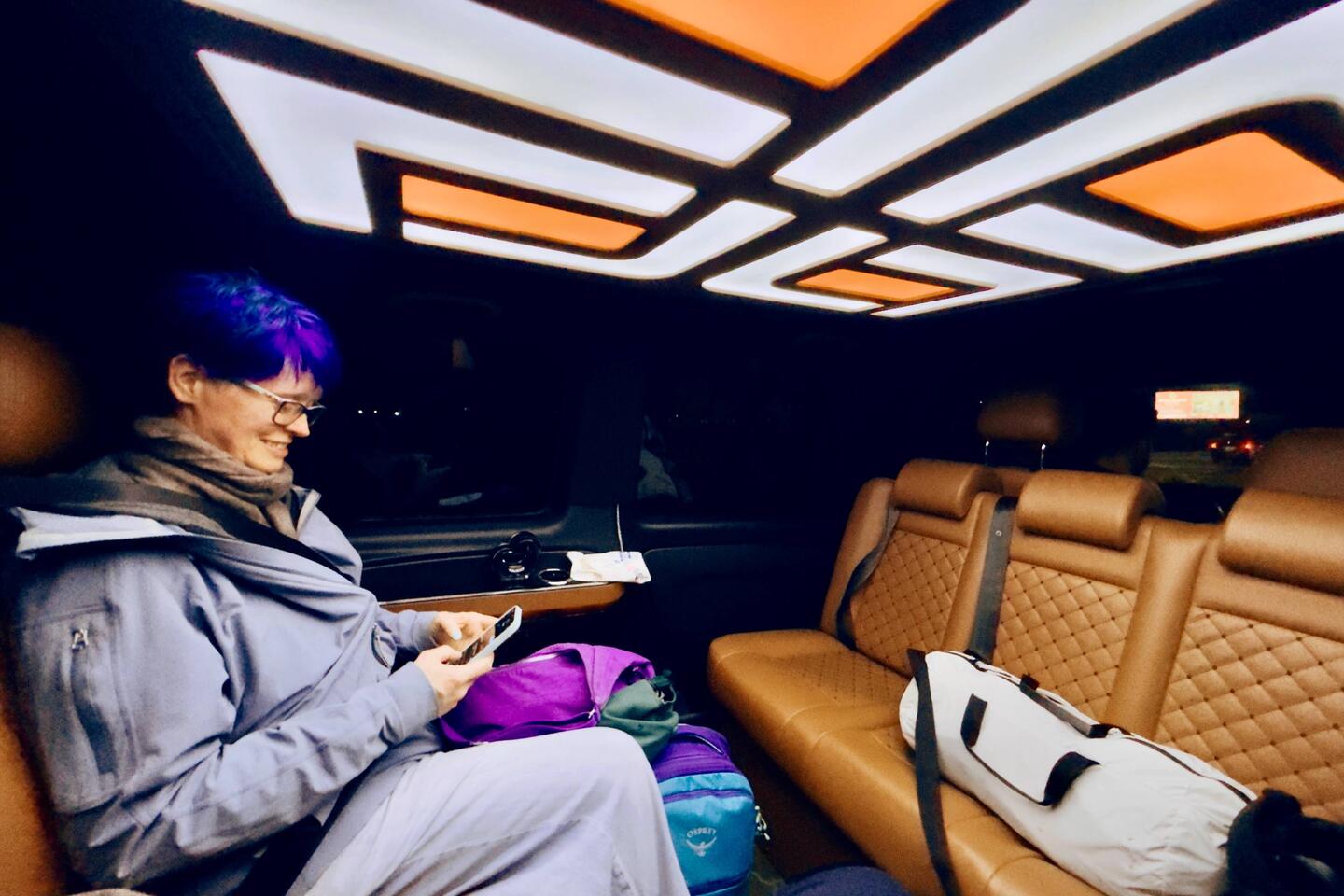 Our ride from Airport 😳