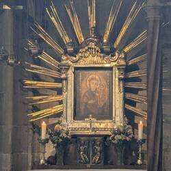 Maria Pócs Icon - said to have wept real tears in 1697 when Turks were coming.