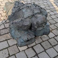 Jew forced to scrub anti-Nazi graffiti with a brush