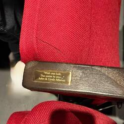 YES, this is THEIR seats!! Or at least they sponsored them.