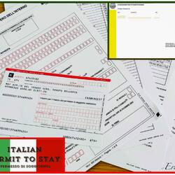 The Permesso di Soggiorno applications are submitted — Bologna, Italy.