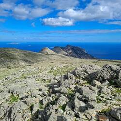Amorgos "nord", vu du point culminant de l'île