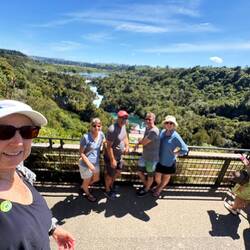 Viewing platform for Aratiatia dam opening