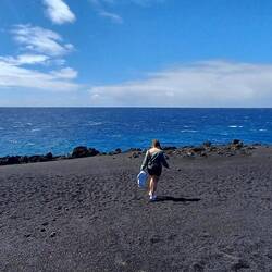 Küste, (Lava-)Strand, traumhaft