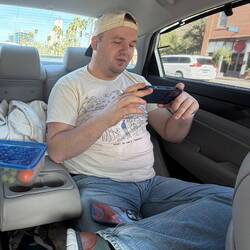 SURPRISE, as Lee watches the video of Shark Tank where Crispy Cones was introduced in the US