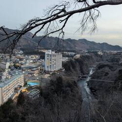 Sicht auf Kinugawa Onsen