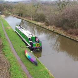 You can really see the embankment and shape of the aqueduct from this angle