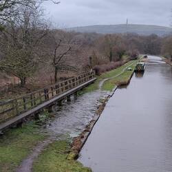 BT tower on the distant Suttons Common and the cobbled overspill in action