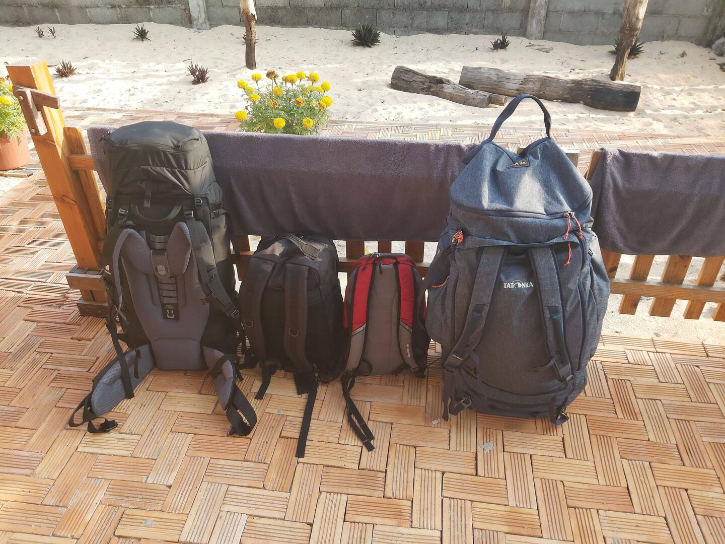 Die Taschen sind gepackt