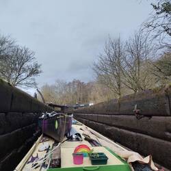 Particularly dark chamber stones quarried from the surrounding hills