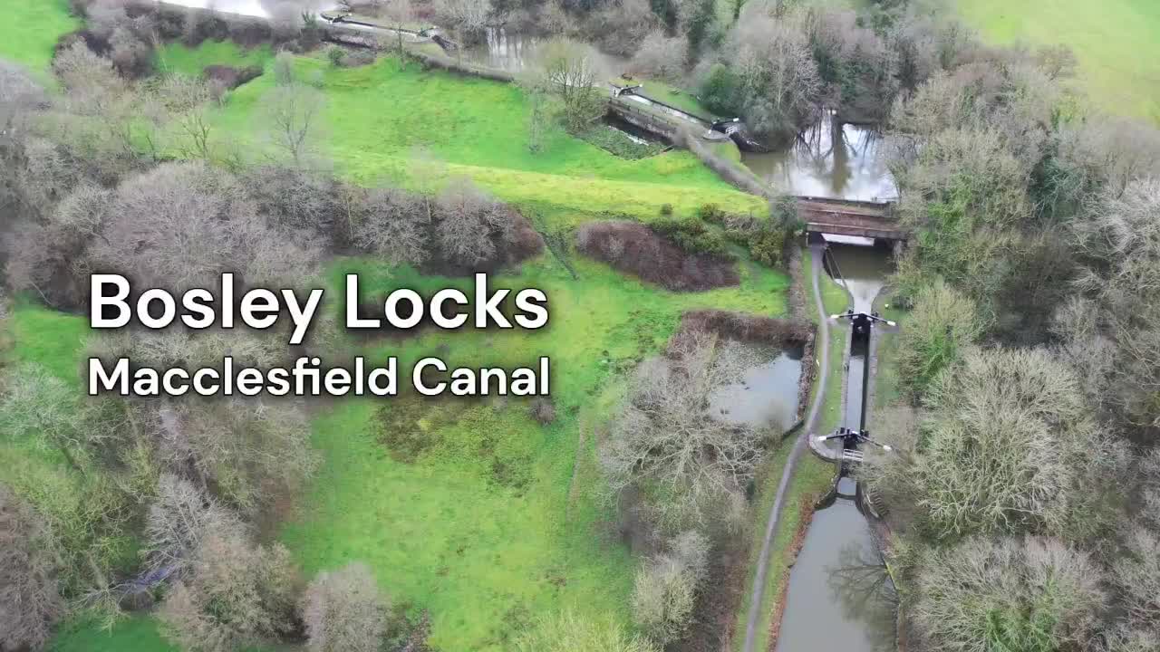 Will managed to film 11 of the 12 locks before the drone ran out of range
