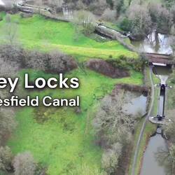 Will managed to film 11 of the 12 locks before the drone ran out of range