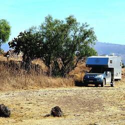 Parkplatz auf dem Campingplatz
