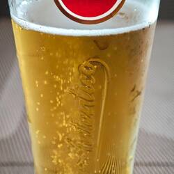 Imperial im Superbock-Glas