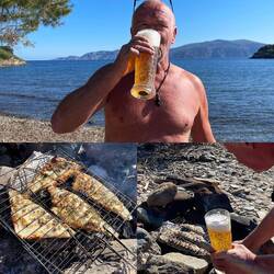 ..die Glut ist bereit für unsere allwöchentliche Fische und heute wieder vom Rost👌🏻🔥