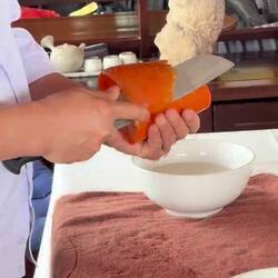 Step one of making the fish net