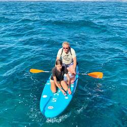 Das Anlanden geht hier nur mit unserem SUP