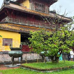 Site of Viet cong attack during Tet offensive.