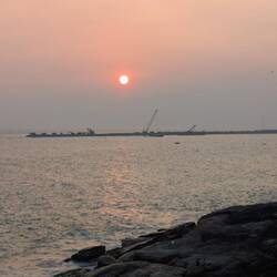 Dort Sonnenuntergang