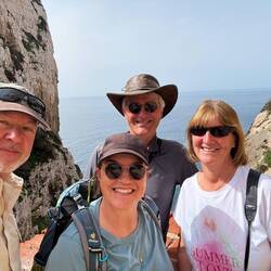 Das Team vor dem Abstieg ... 😉😅