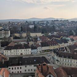 View of town from monastery.