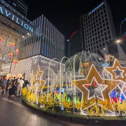 Up-scale Pavilion shopping mall.