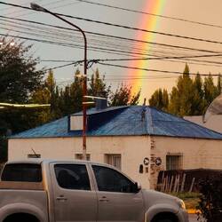 Abends gibt es noch einen tollen Regenbogen