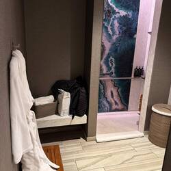 Connor may be on to something with these Lounge showers after a red eye!