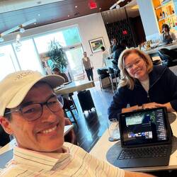Waiting on our San Diego flight