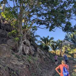 The trail up to the caldera