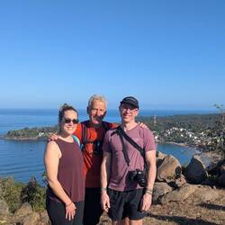 At the volcano's rim